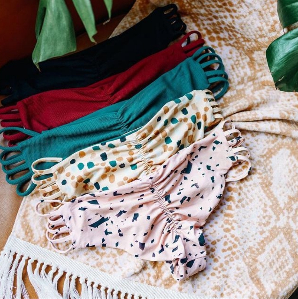 NWT Strange Bikini's Yuba Bottom in funfetti color